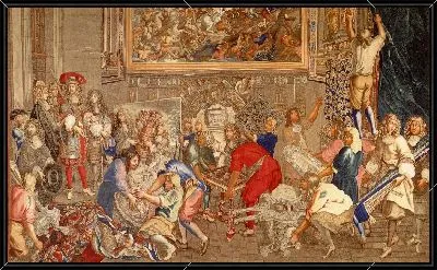 Визит Людовика XIV на мануфактуру гобеленов 15 октября 1667 года