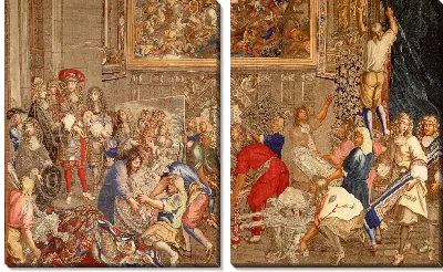 Визит Людовика XIV на мануфактуру гобеленов 15 октября 1667 года