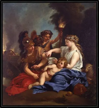 Любовь исправлена ​​(аллегорический портрет Марии-Мадлен де Кастиль, мадам Фуке)