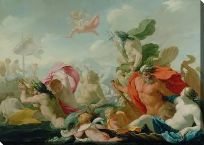 Картина Морские боги отдают дань любви