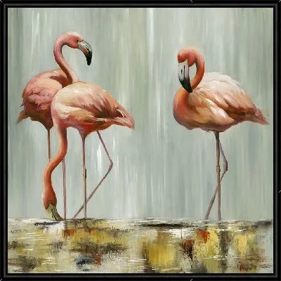 Розовые фламинго №3