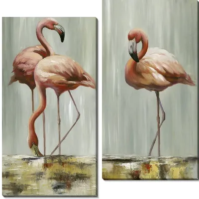 Розовые фламинго №3