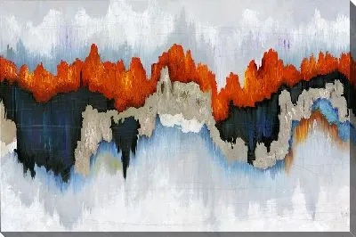 Картина маслом Волновая абстракция