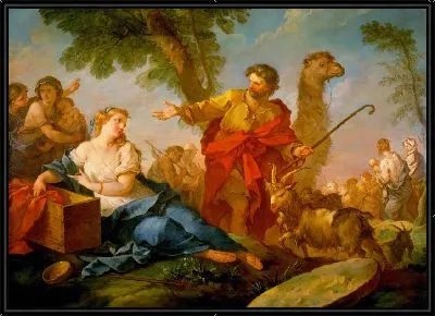 Иаков и Рахиль покидают дом Лавана