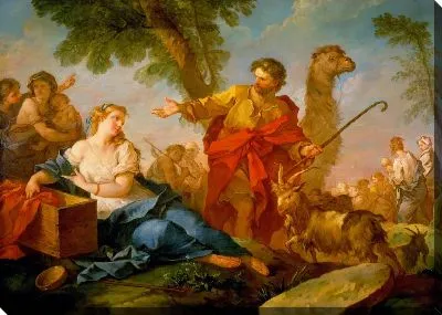 Иаков и Рахиль покидают дом Лавана