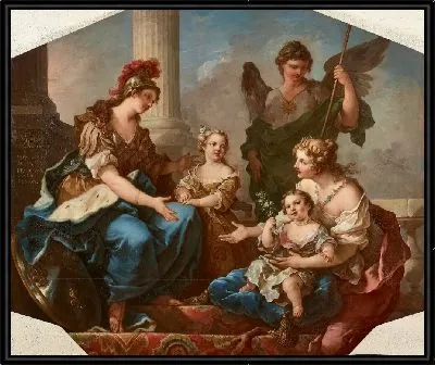 Молодость и добродетель, представляющие двух принцесс во Францию, или мадам Аделаида и мадам Виктуар