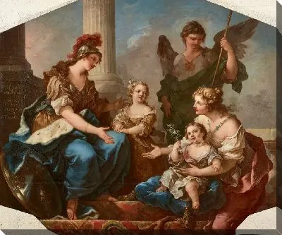 Молодость и добродетель, представляющие двух принцесс во Францию, или мадам Аделаида и мадам Виктуар