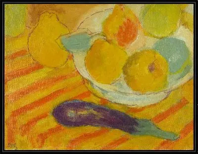 Картина Натюрморт с баклажанами