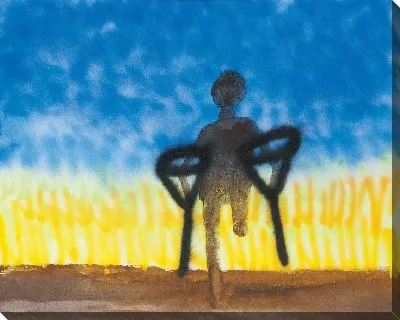 Картина Прогулка по пшеничным полям на костылях