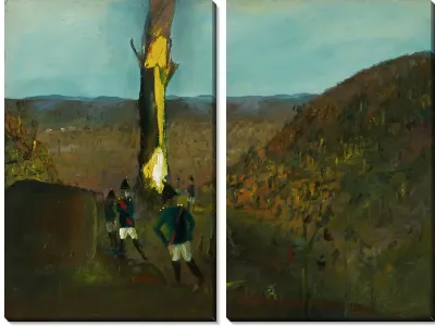 Картина Горящее дерево-Нед Нед Келли