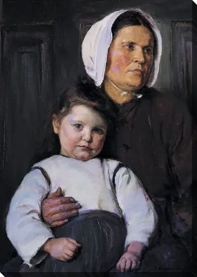 Картина Нормандская Крестьянка и ее ребено