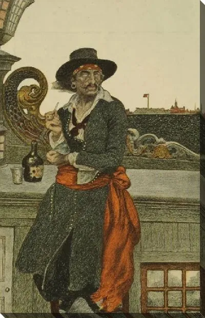 Картина Кидд на палубе " приключенческой галеры"