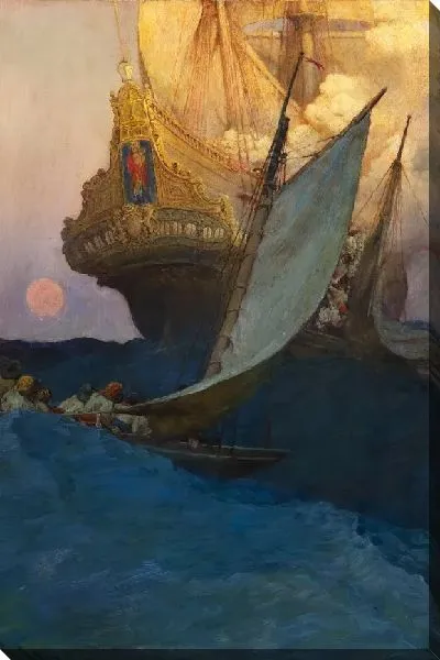 Картина Нападение на галеон