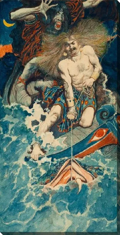 Картина Этюд для рыбалки Тора и Гимира