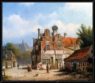 Голландский пейзаж (A Dutch Town Scene)