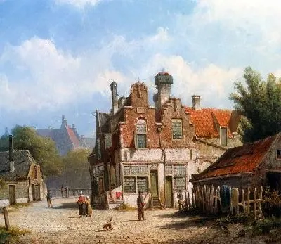 Голландский пейзаж (A Dutch Town Scene)