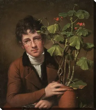 Рубенс Пил с геранью