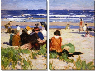 На пляже, Оганквит, штат Мэн