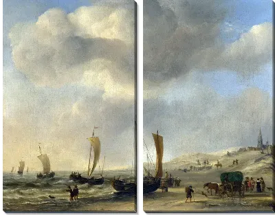 Картина Берег в Схевенингене (The Shore at Scheveningen)