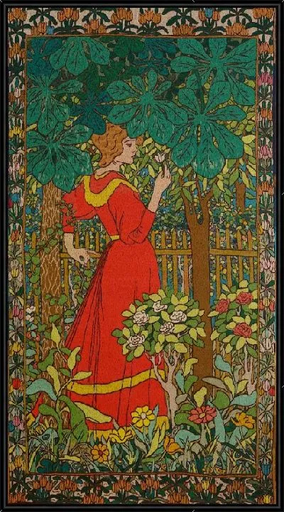 Картина Дама в красном №3