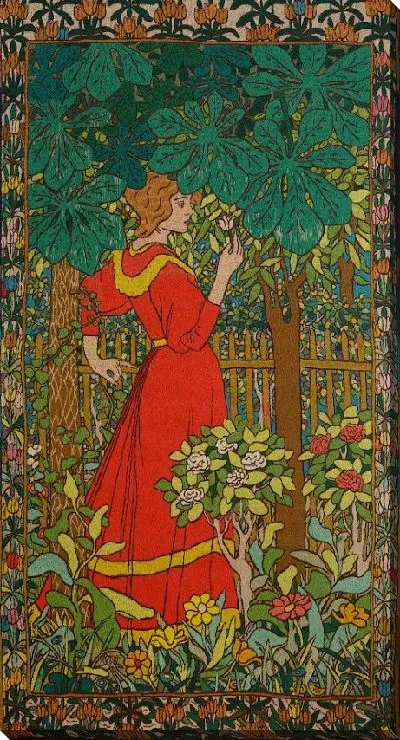 Картина Дама в красном №3