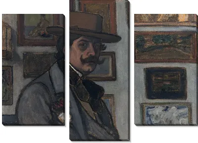 Автопортрет в коричневой шляпе