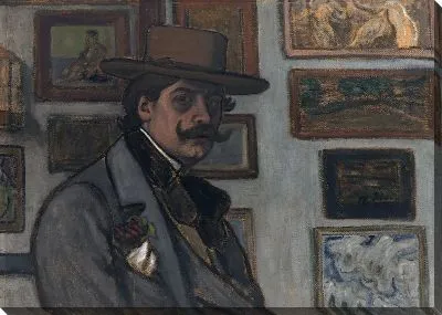 Автопортрет в коричневой шляпе