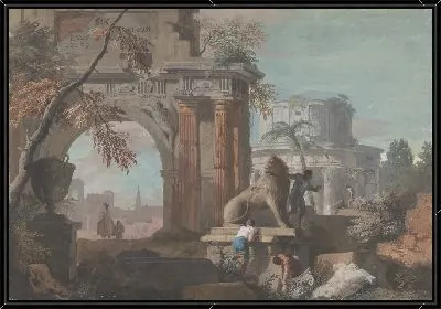 Каприччио с Римскими руинами