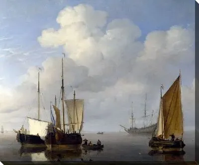 Картина Голландские корабли в тихую погоду (Dutch Ships in a Calm)