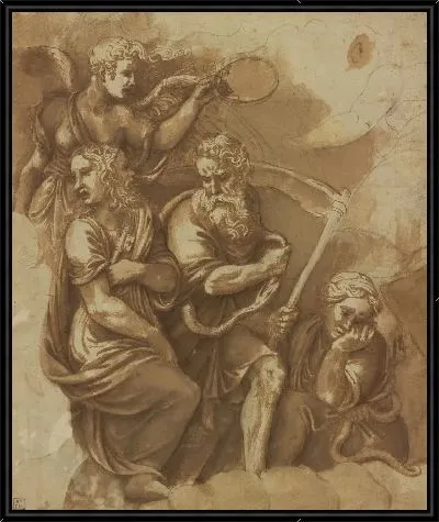 Победа, Янус, Хронос и Гея