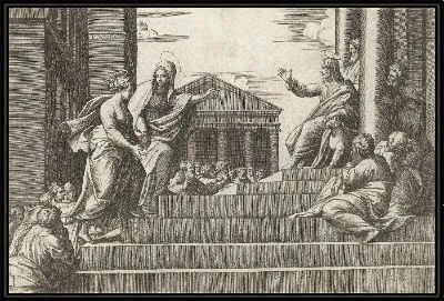 Картина Марта ведет Марию Магдалину к Христу