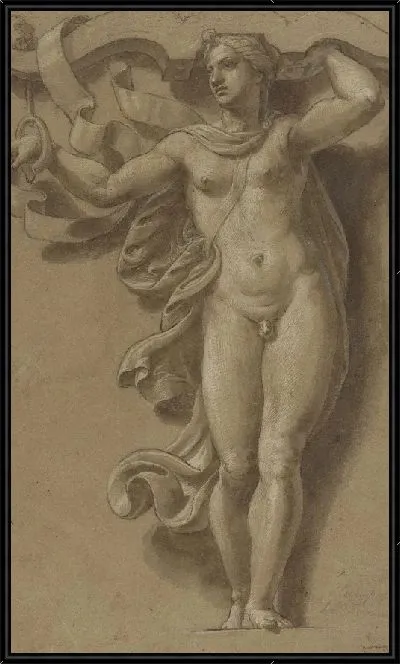 Картина Гермафродит как Кариатида