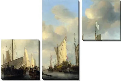 Картина Приветствие голландских яхт (A Dutch Yacht saluting)