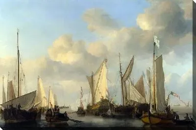 Картина Приветствие голландских яхт (A Dutch Yacht saluting)