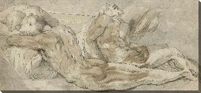 Картина Трое лежачих мужчин