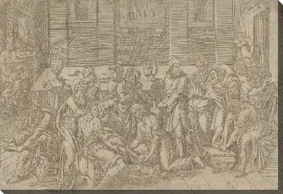 Картина Иисус омывает ноги ученикам