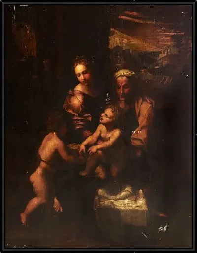 Картина Мадонна с младенцем и святыми Елизаветой и Иоанном