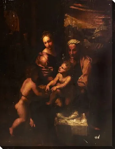 Картина Мадонна с младенцем и святыми Елизаветой и Иоанном