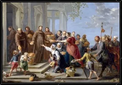 Картина Святой Антоний распределяет хлеб (Saint Anthony of Padua distributing Bread)