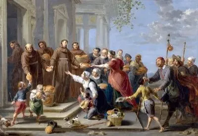 Картина Святой Антоний распределяет хлеб (Saint Anthony of Padua distributing Bread)