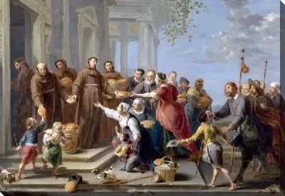 Картина Святой Антоний распределяет хлеб (Saint Anthony of Padua distributing Bread)