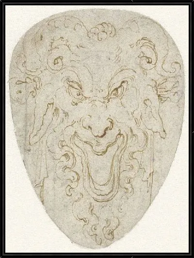 Картина Голова сатира с бараньими рогами и ослиными ушами