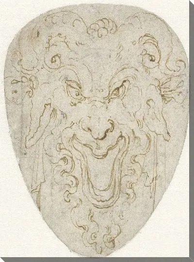 Картина Голова сатира с бараньими рогами и ослиными ушами