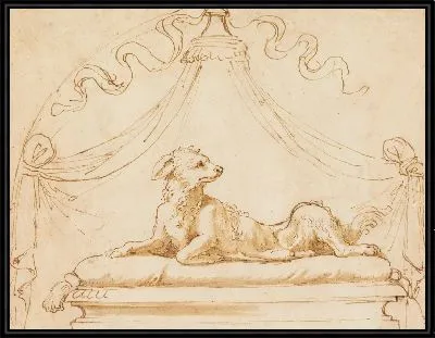 Эскиз памятника собаке