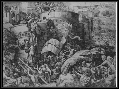 Взятие Карфагена Сципионом и его войсками