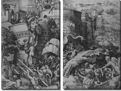 Взятие Карфагена Сципионом и его войсками