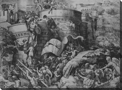 Взятие Карфагена Сципионом и его войсками