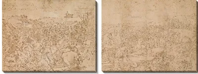 Картина Копия после фрески с битвой при Константине в Ватиканском дворце