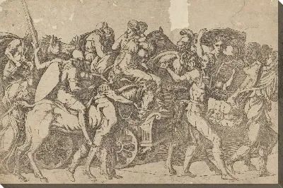 Марширующие войска со щитами