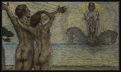 Картина Красота. Эскиз фрески к зданию Рижского латышского общества